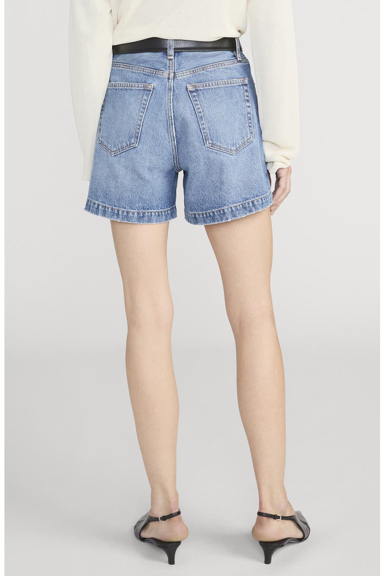 The Everyday High Waist Denim Shorts, Alternate, color, TEMPO