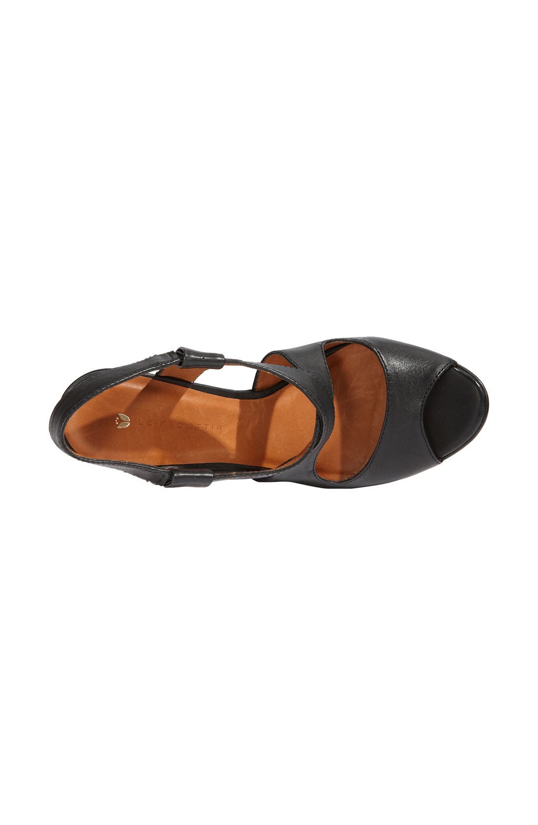 'Kaisa' Wedge Sandal, Alternate, color, BLACK