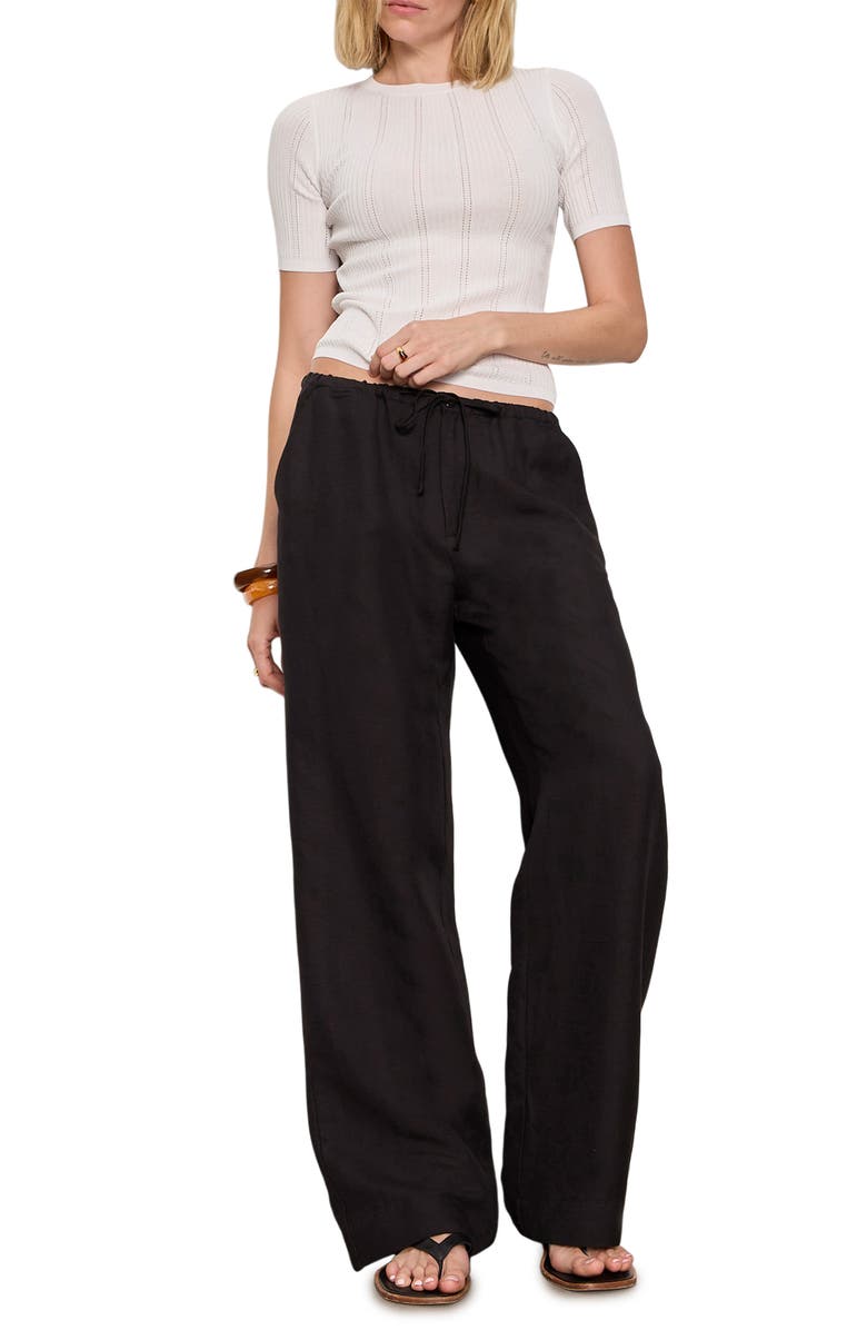 Sanctuary Perfect Pointelle Rib T-Shirt, Alternate, color, 