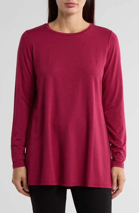 Tunic Top, Asymmetric Woman Tunic, Cut Tunic, Plus Size Tunic, Blush Tunic, Long Sleeve Top, outlet Minimalist Tunic, Turtleneck Tunic, Blush Pink