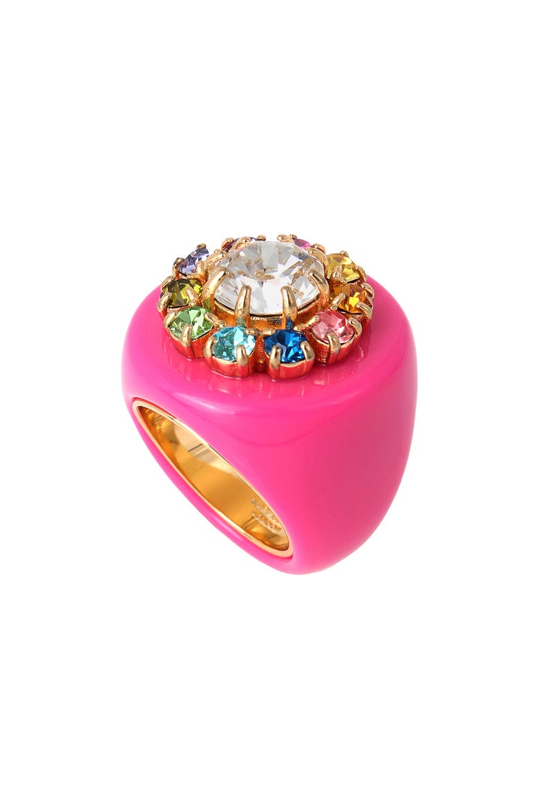 Resin Statement Ring, Main, color, RAINBOW MULTI