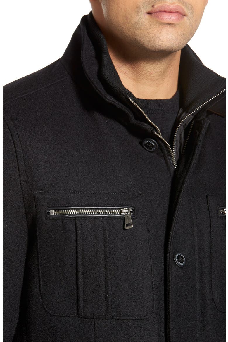 Wool Blend Jacket, Alternate, color, BLACK
