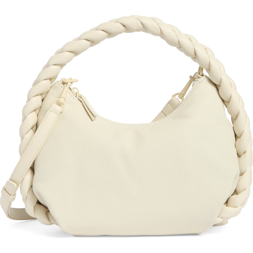 Dolce Vita Braided Handle Crossbody Bag In White