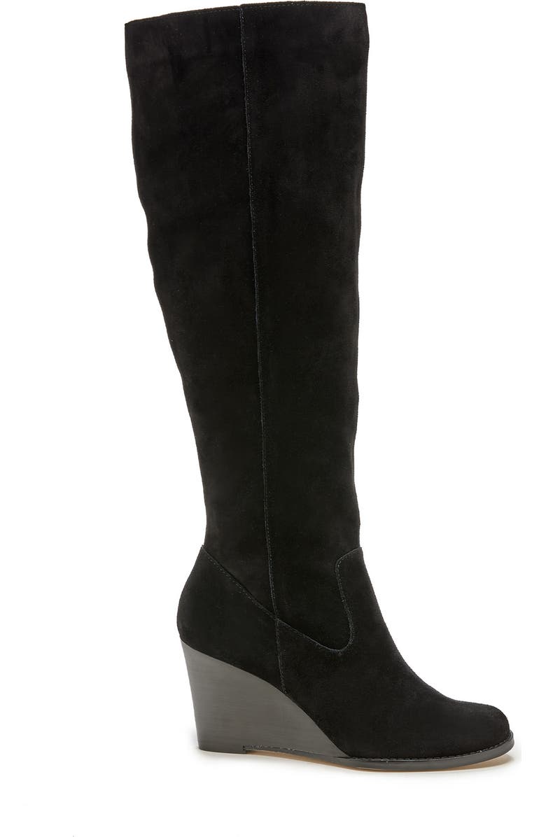 Sole Society Prony Knee High Wedge Boot, Alternate, color,