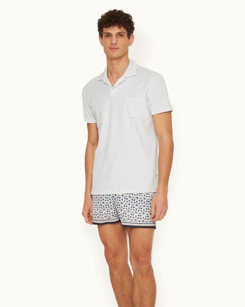 Terry Towelling Tailored Fit Towelling Polo Shirt