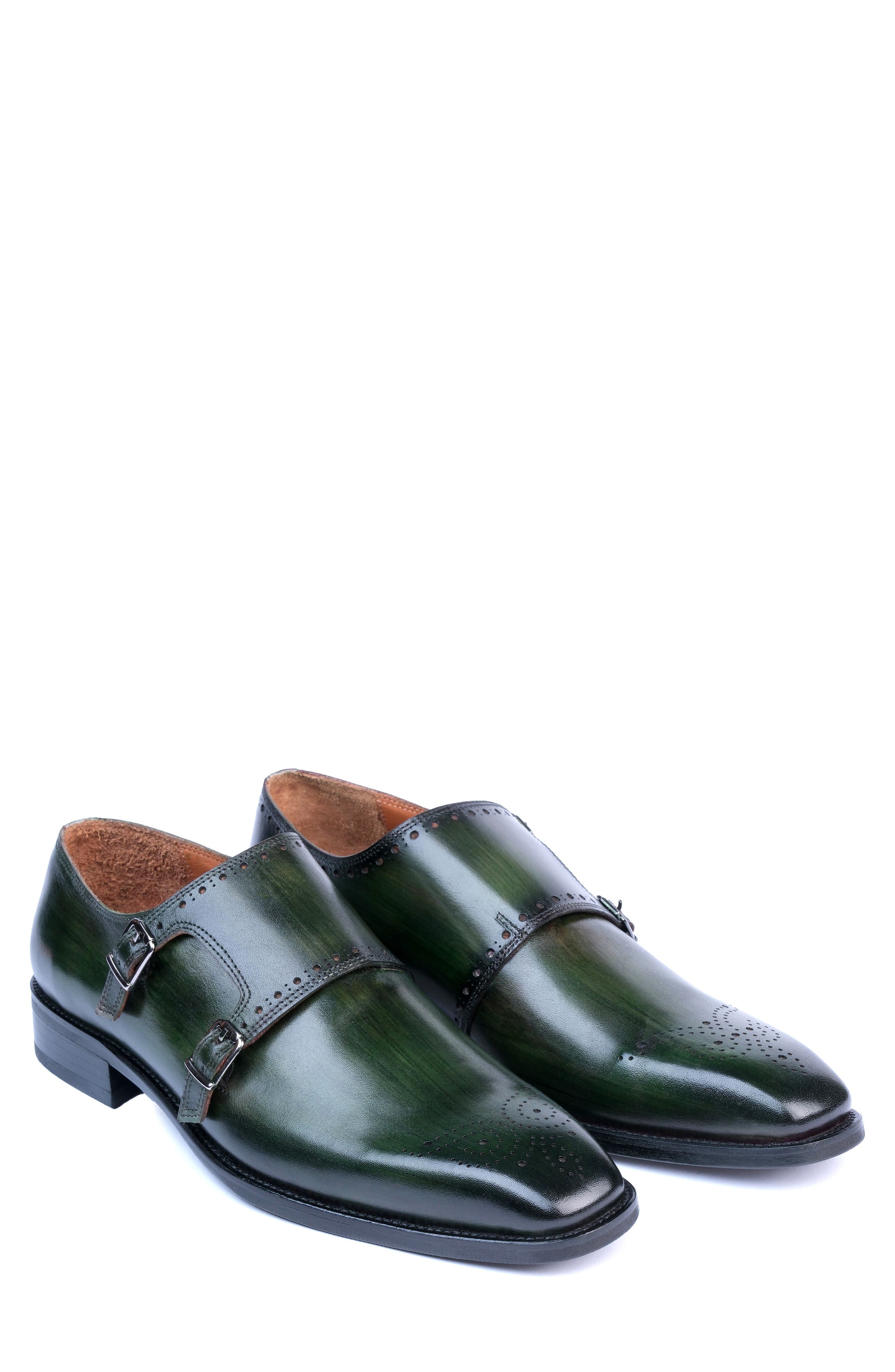 VELLAPAIS Dorchester Double Monk Strap Leather Loafer, Alternate, color, 