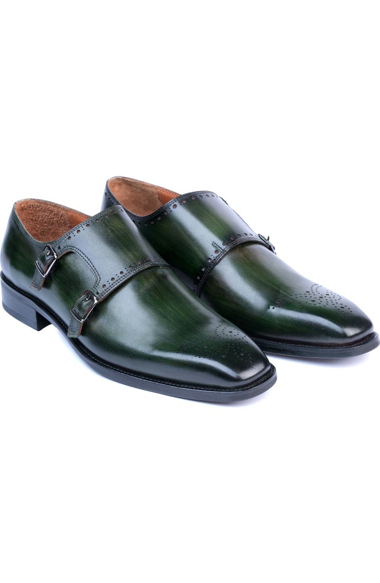 VELLAPAIS Dorchester Double Monk Strap Leather Loafer, Alternate, color,