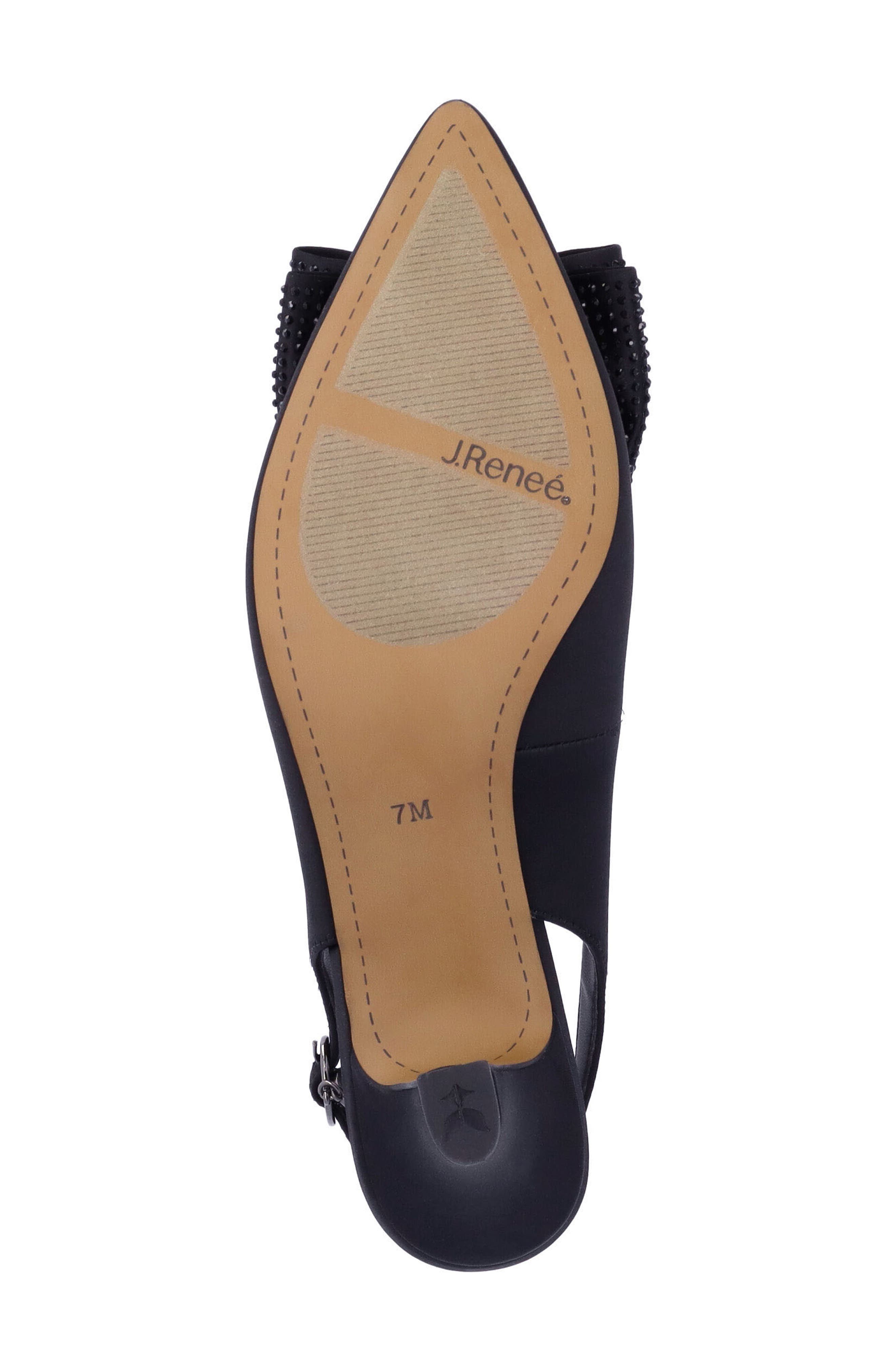 J. Reneé Weslee Slingback Pointed Toe Pump, Alternate, color, Black