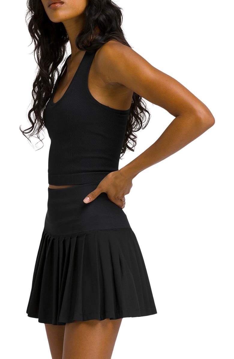 WILSON Midtown Pleated Tennis Skort, Alternate, color, Black