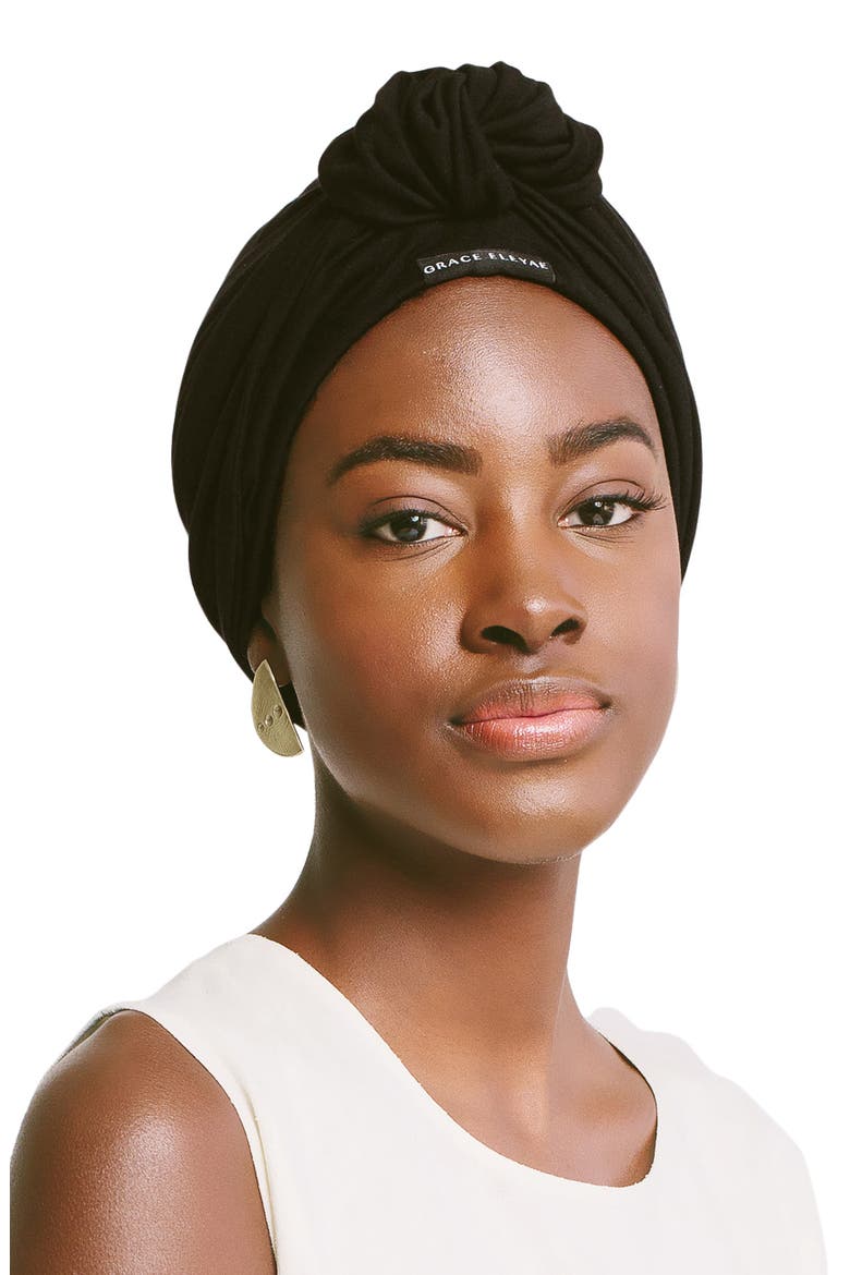 Adjustable Head Wrap, Main, color, BLACK
