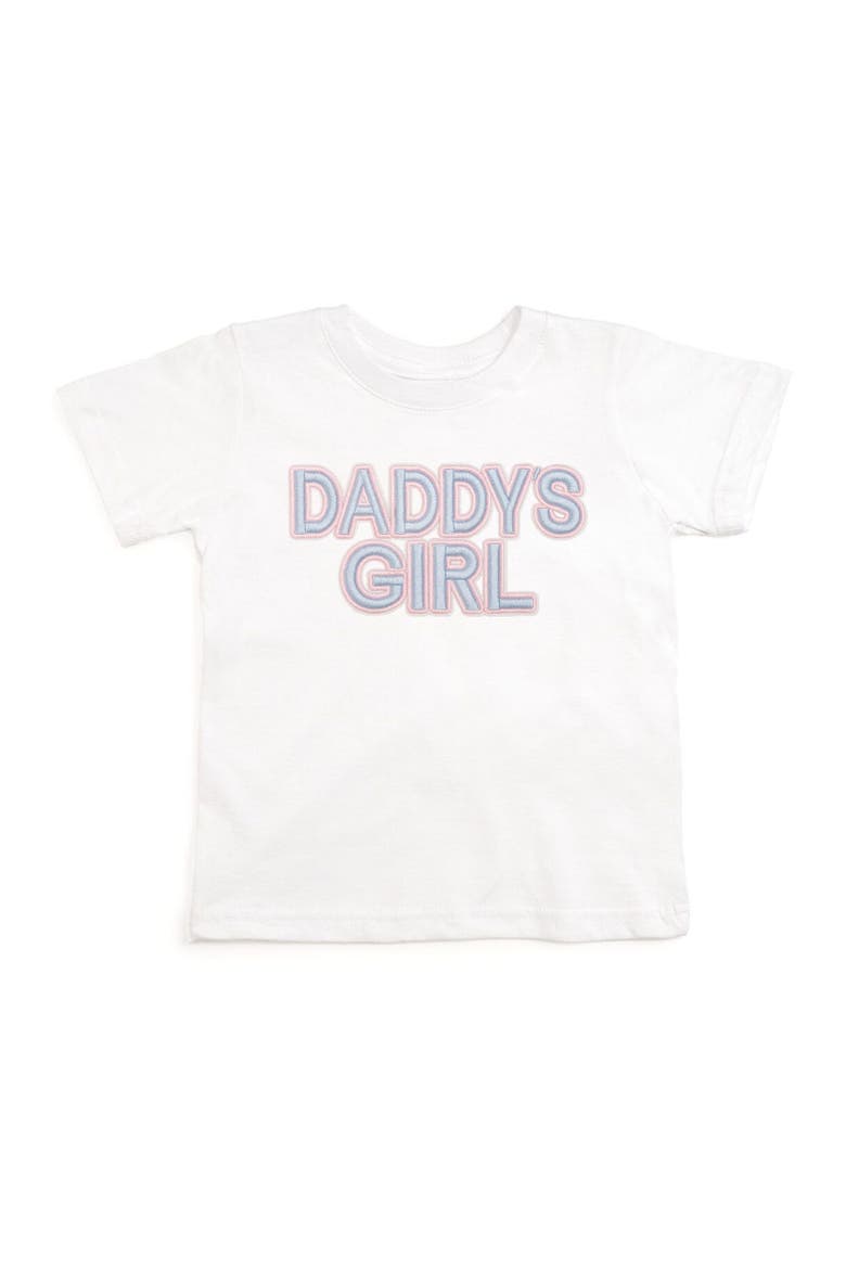Daddy's Girl Patch Short Sleeve T-Shirt, Main, color, White
