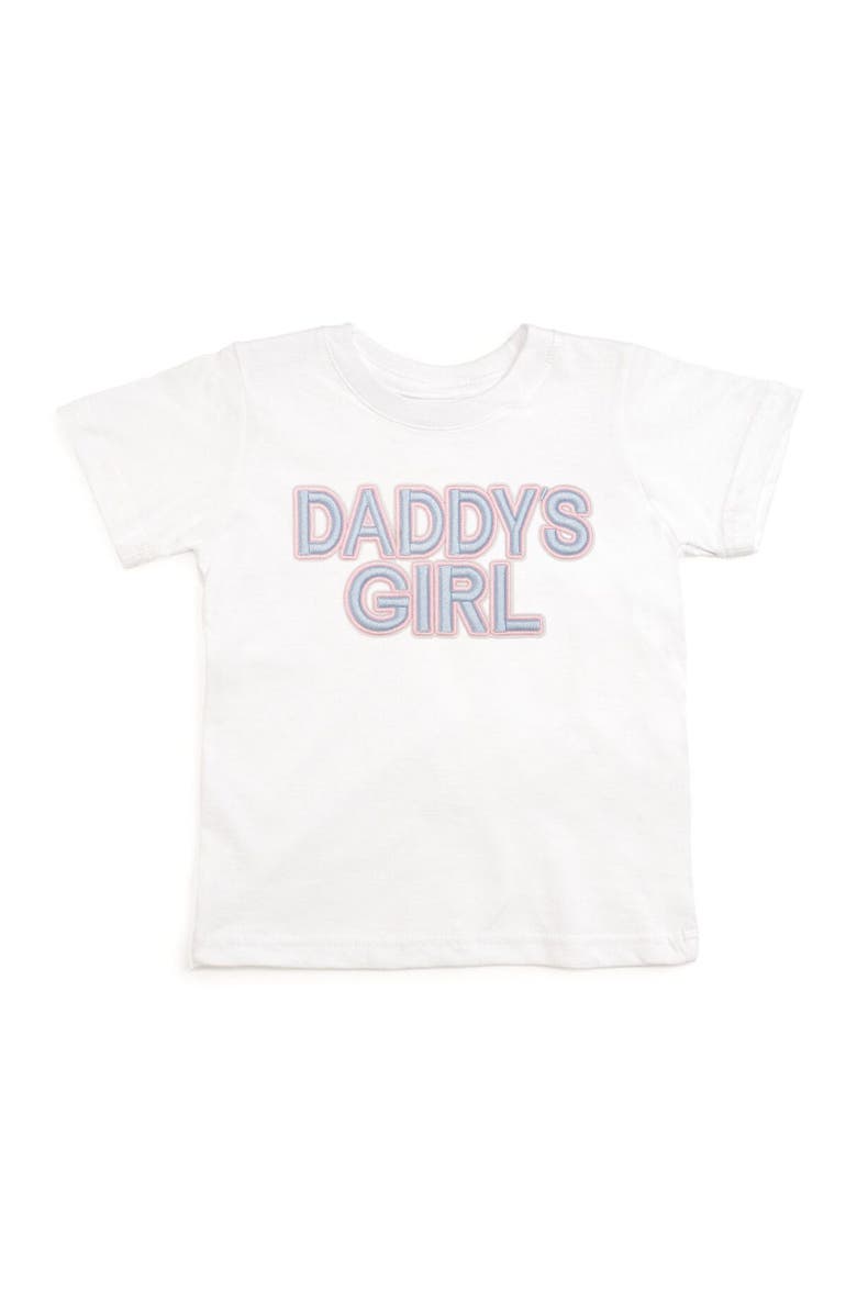 Sweet Wink Daddy's Girl Patch Short Sleeve T-Shirt, Main, color, White