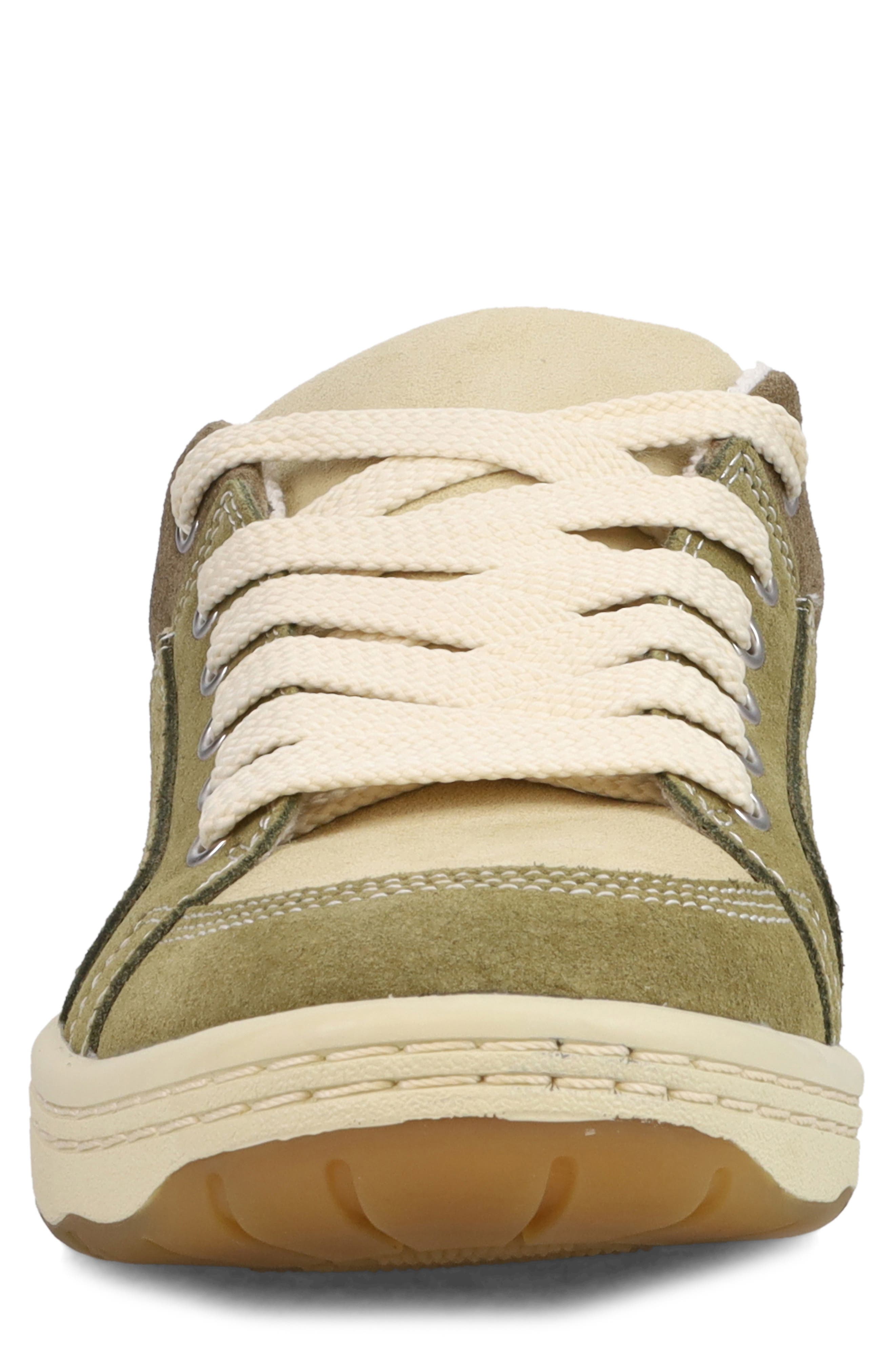 Patchwork Low Top Sneaker, Alternate, color, OLIVE