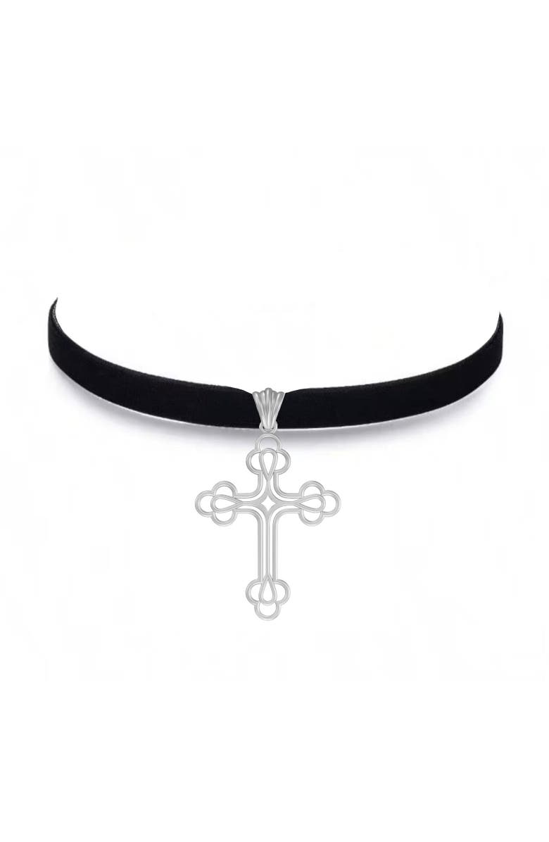 Leni James The Billie Cross Pendant, Alternate, color, Ilver