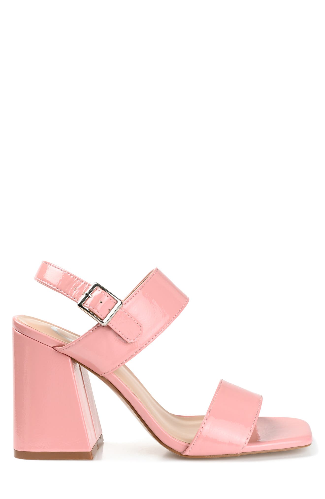 Journee Collection Adras Block Heel Sandal, Alternate, color, Pink