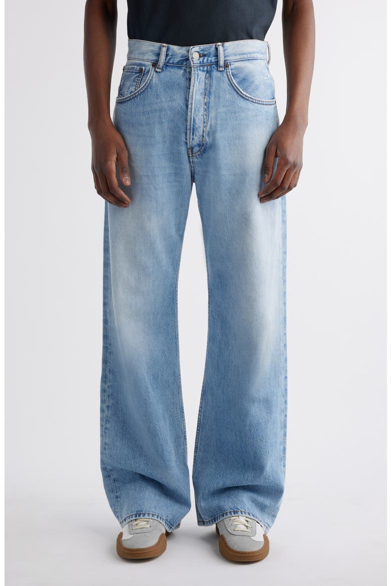 Loose Bootcut Jeans, Main, color, LIGHT BLUE