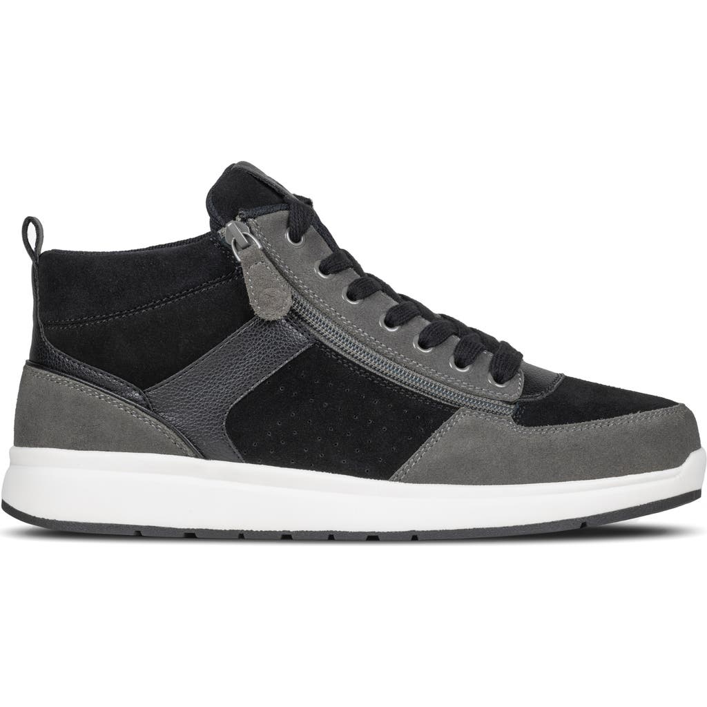 Billy Footwear Comfort Double Zip High Top Sneaker In Black