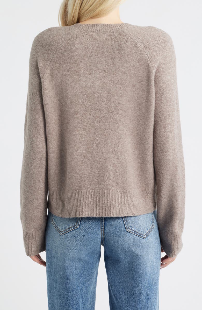 Lucky Brand Cloud Soft Pug Intarsia Sweater, Alternate, color, Taupe Heather