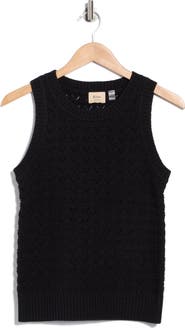 ELIE ELIE TAHARI Pointelle Sweater Tank