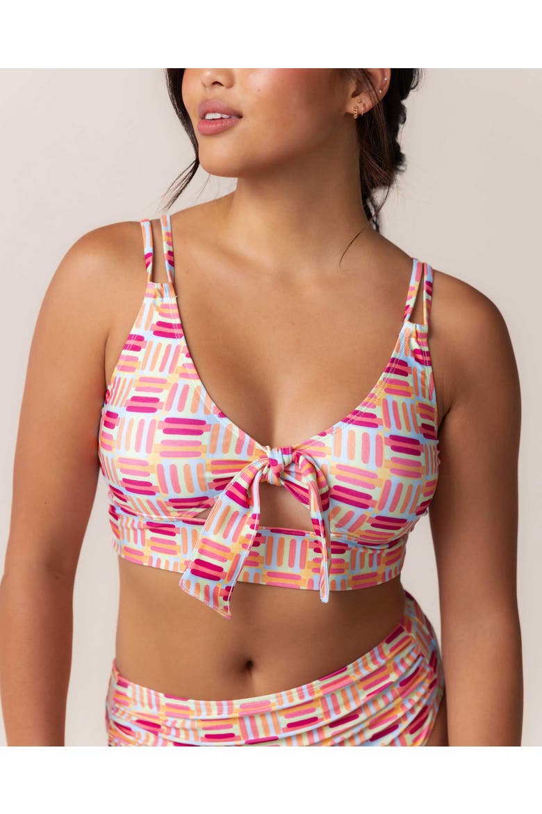High Tide Bralette Swim Top, Main, color, Vera