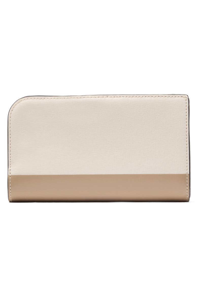 devin colorblock saffiano leather bifold wallet, Alternate, color, TIMELESS TAUPE MULTI