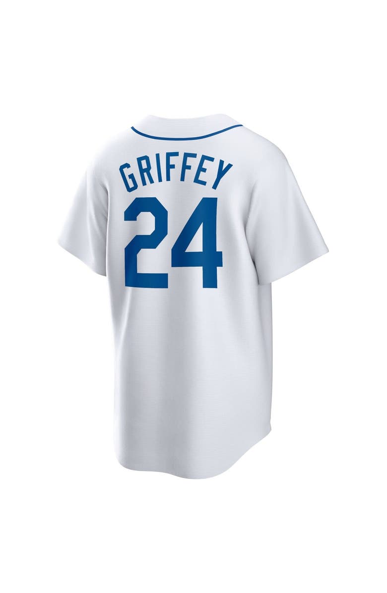 Nike Men's Nike Ken Griffey Jr. White Seattle Mariners Home Cooperstown Collection Player Jersey, Alternate, color,