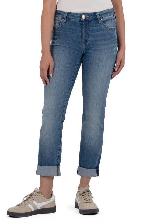 Catherine Mid Rise Boyfriend Jeans (Incandescent)