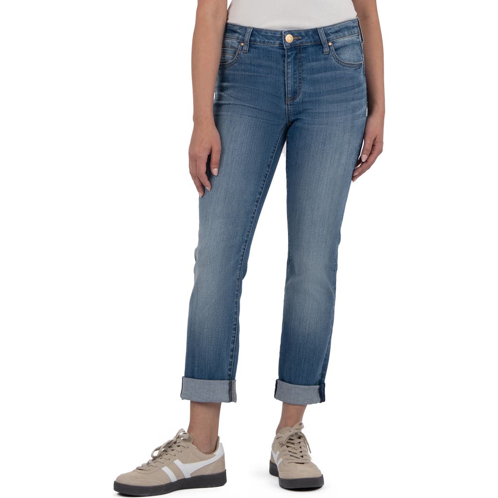 Kut From The Kloth Catherine Mid Rise Boyfriend Jeans In Blue