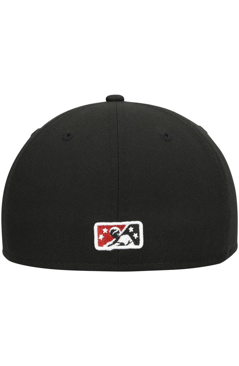 New Era Men's New Era Black Quad Cities River Bandits Authentic Collection Team Alternate 59FIFTY Fitted Hat, Alternate, color,