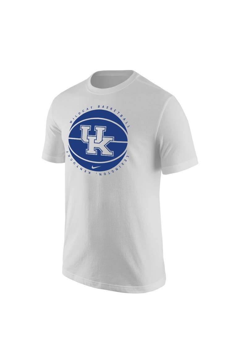 Men's Nike White Kentucky Wildcats Basketball Logo T-Shirt, Alternate, color, White