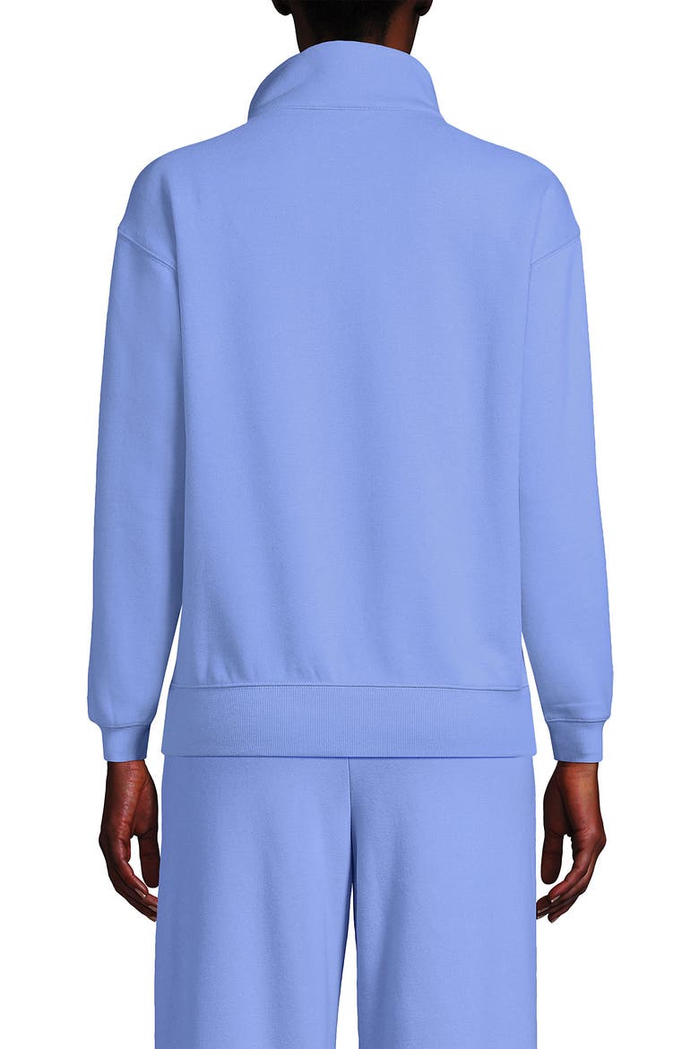 Serious Sweats Relaxed Quarter Zip Pullover Sweatshirt, Alternate, color, Clear Blue Sky