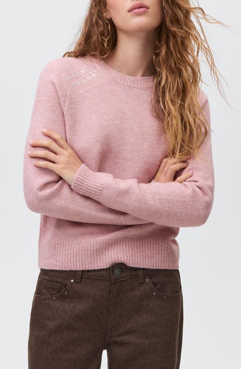 Grommet Knit Sweater