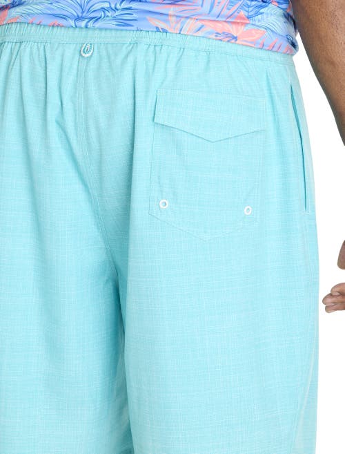 Harbor Bay By Dxl Big & Tall Crosshatched Swim Trunks