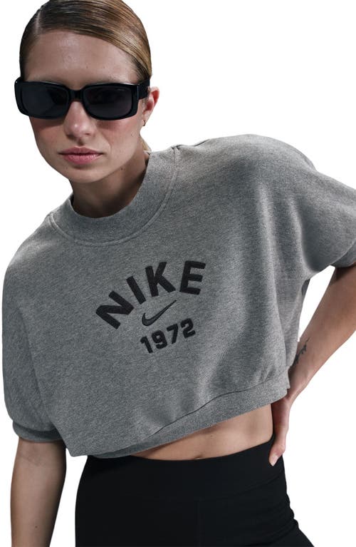 Nike Logo Short Sleeve High-low Sweatshirt