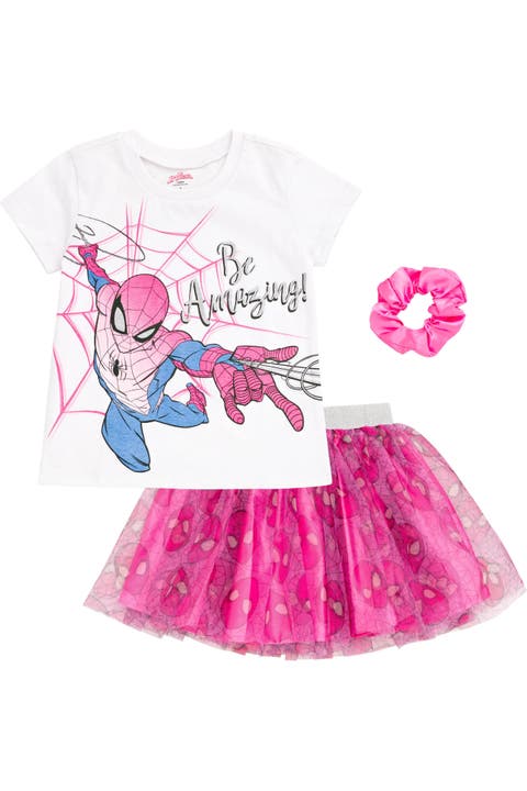 Spider-man T-shirt And Tutu Skirt Set (toddler, Little Kid & Big Kid)