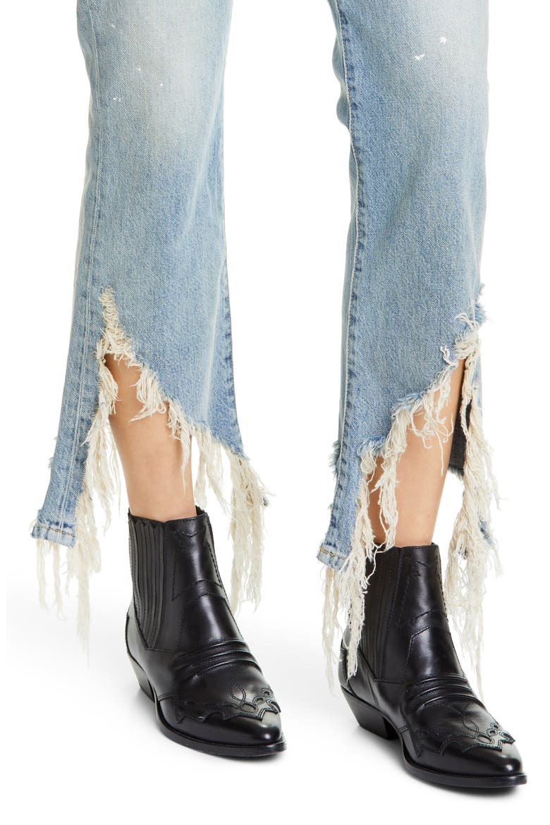 Spiral Kick Ripped Bootcut Jeans, Alternate, color, CHERYL