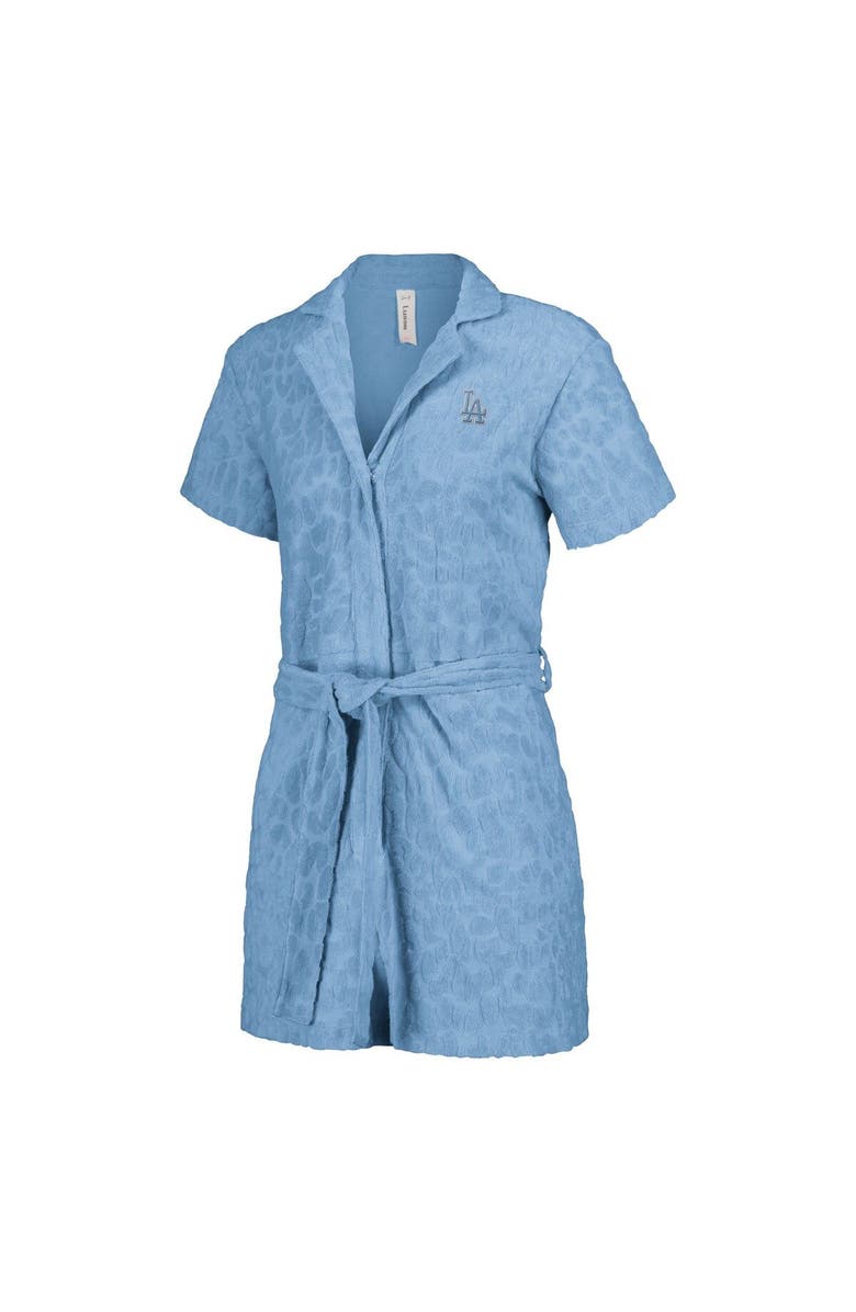 LUSSO Women's Lusso Blue Los Angeles Dodgers Trixie Cheetah Romper, Alternate, color, Blue