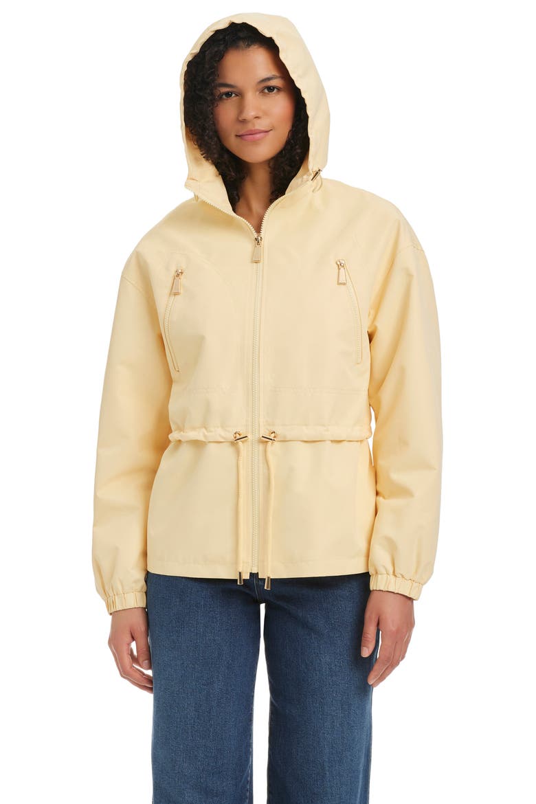 crop hooded jacket, Alternate, color, BUTTER