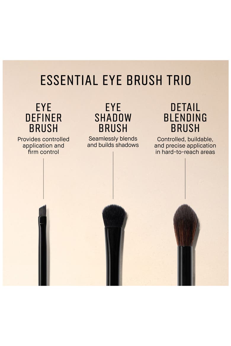 Essential Eyeshadow Brush Trio Gift Set $135 Value, Alternate, color, NO COLOR