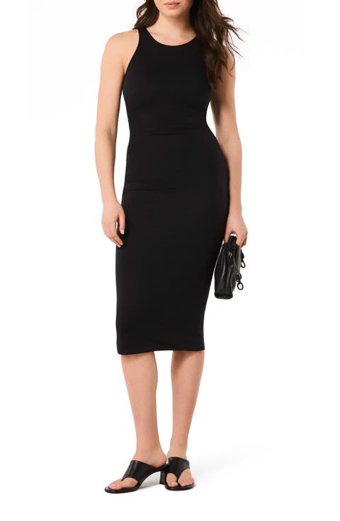 SPANXsmooth™ Jersey Cutaway Shoulder Midi Dress (Regular & Plus)