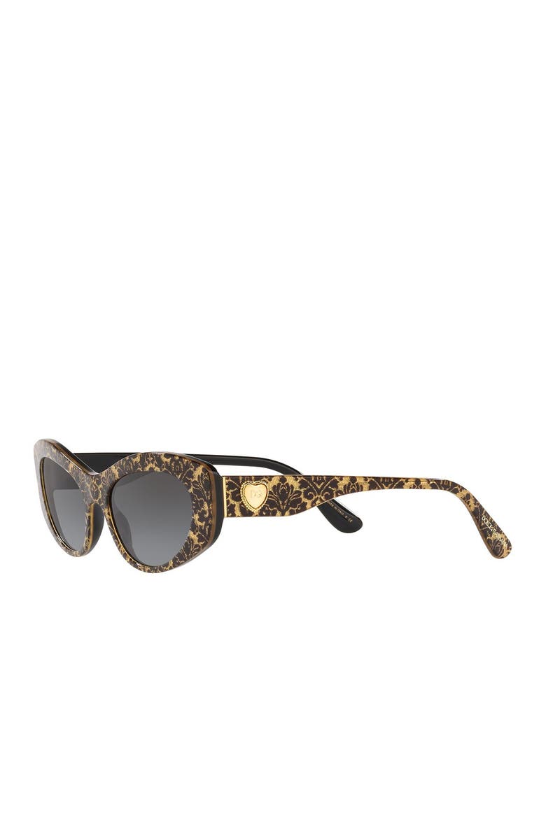 Dolce&Gabbana 53mm Thin Cat Eye Sunglasses, Alternate, color,
