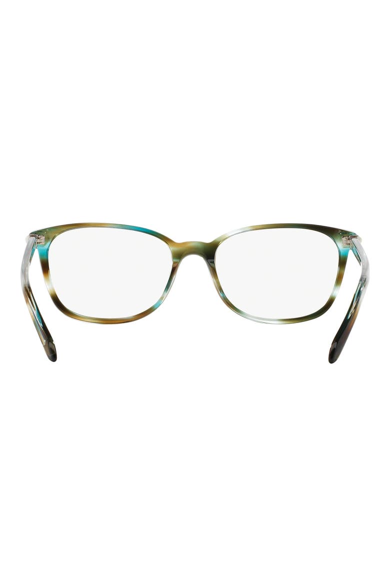 51mm Rectangular Optical Glasses, Alternate, color, TURQUOISE
