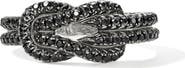 John Hardy Love Knot Ring, Black Sapphire