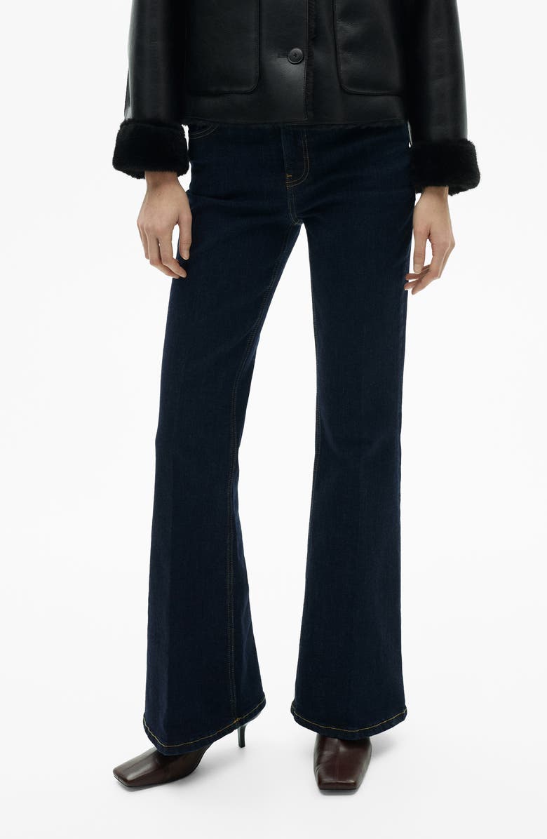 MANGO Flare Jeans, Main, color, Open Blue