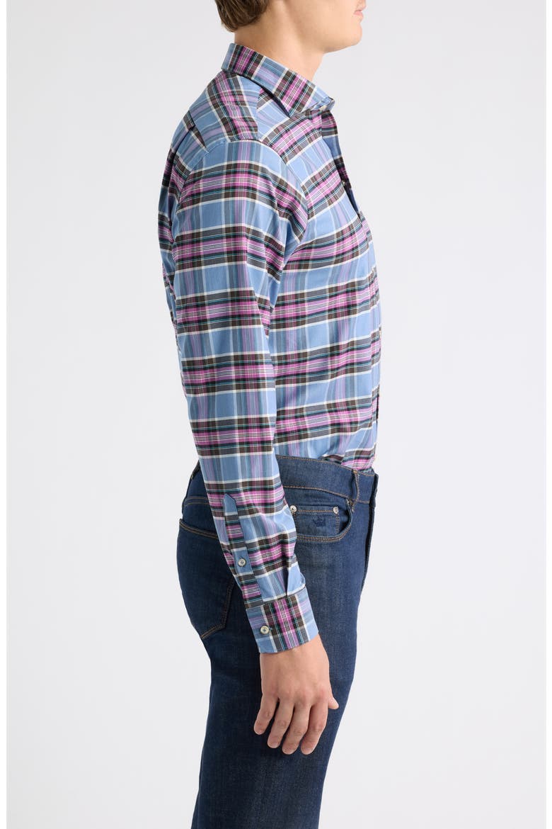 Angeles Plaid Button-Up Shirt, Alternate, color, RIPPLE