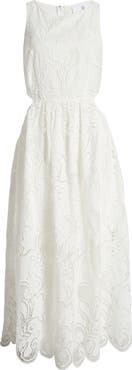 Sam Edelman Bouquet Eyelet Maxi Dress