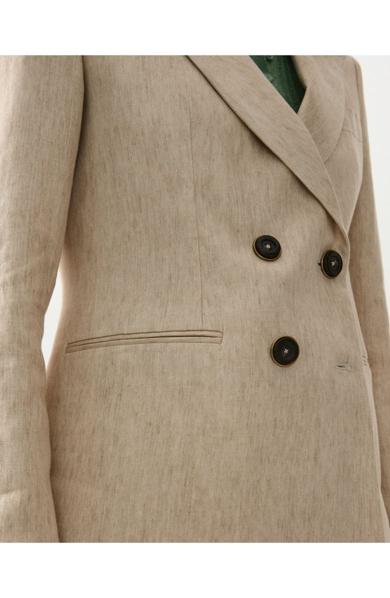 Fortela Bastien Classic Linen Jacket, Alternate, color, Cream