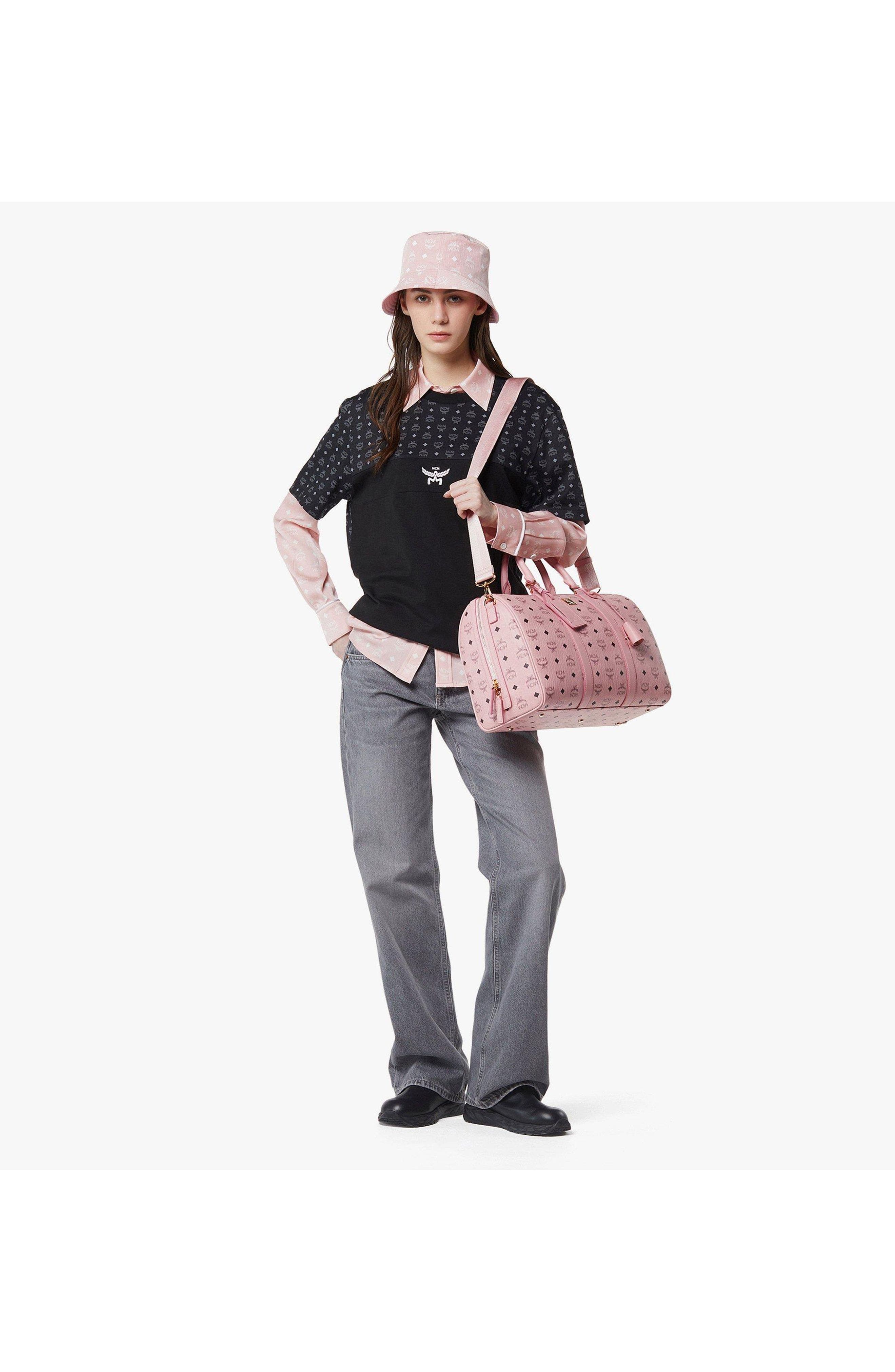 Ottomar Weekender Bag in Visetos, Alternate, color, Soft Pink