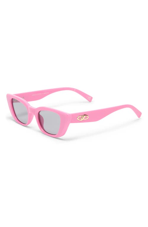 Le Specs Dream Lover Cat Eye Sunglasses, 50mm In Rouge Pink/smoke Tint