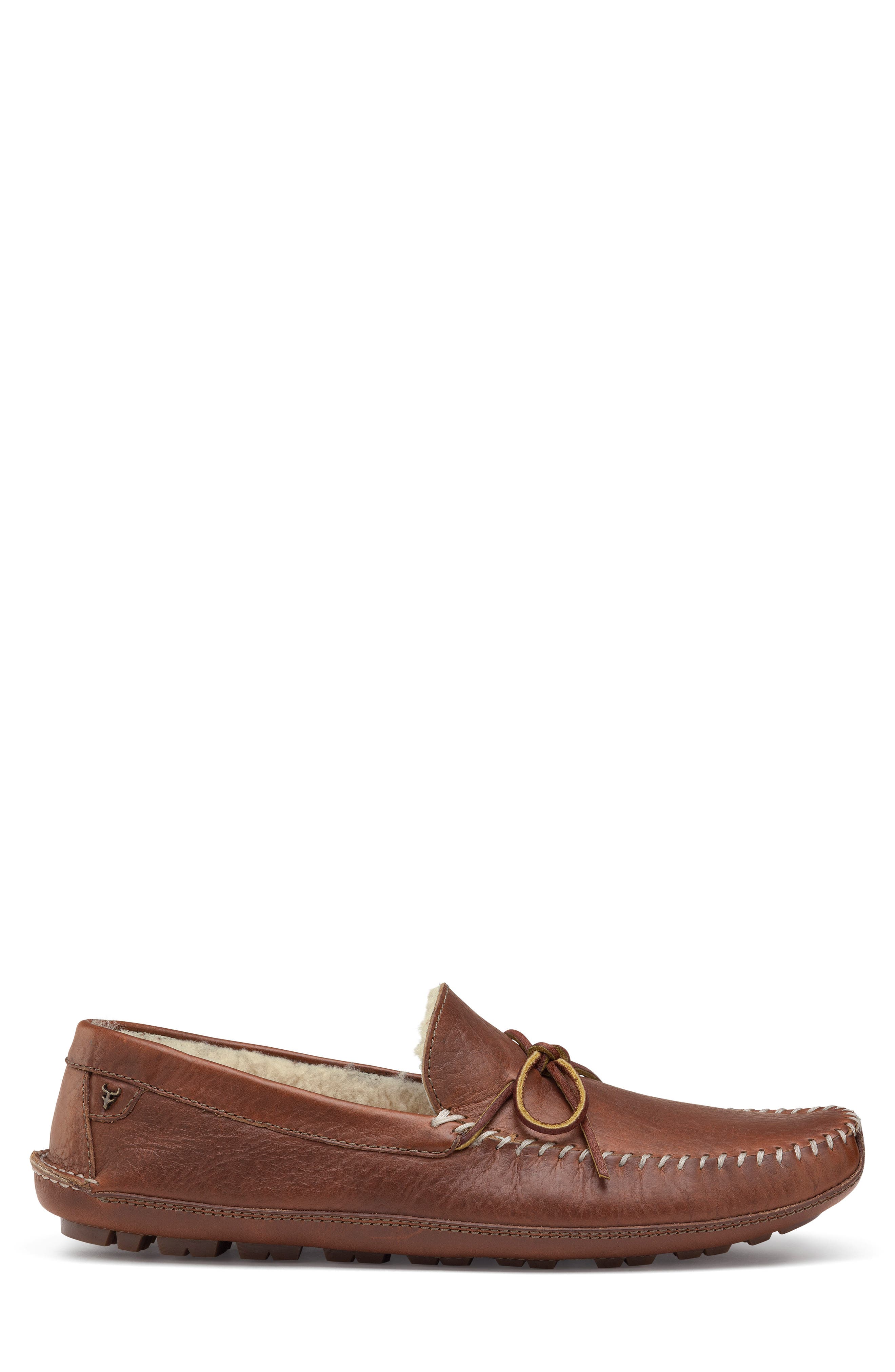 'Polson' Slipper, Alternate, color, TAN LEATHER/ SHEARLING